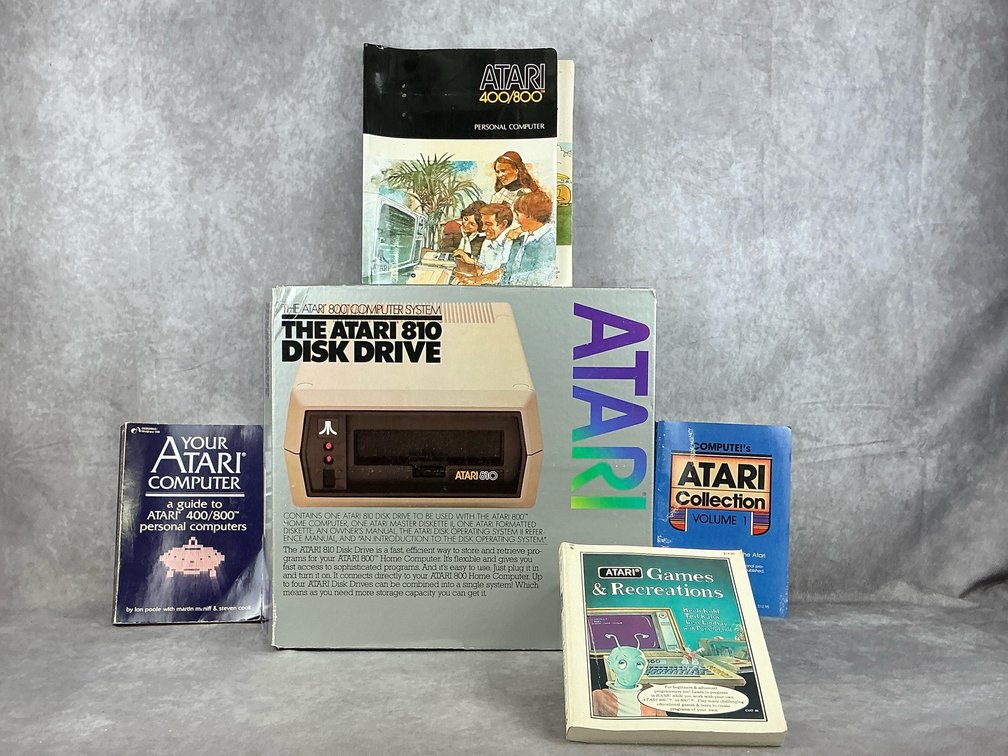 Atari 810 Disk Drive with Manuals