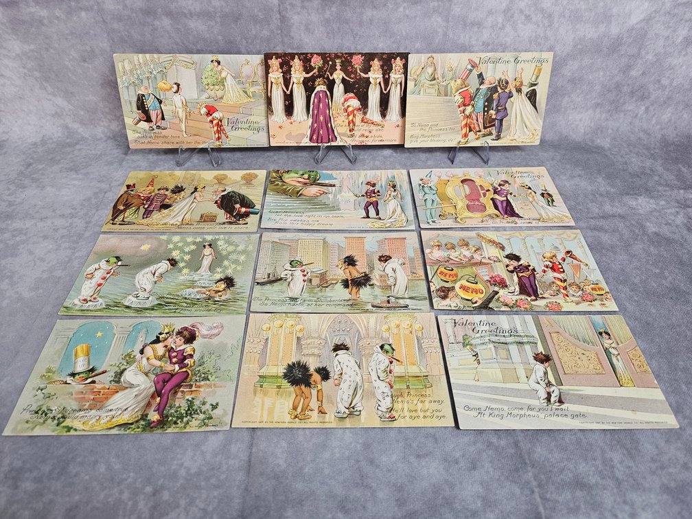 Little Nemo Valentine Postcards