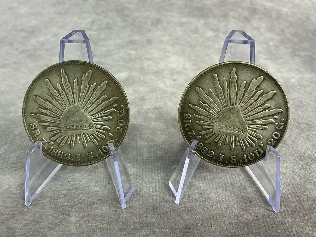 8 Reales Silver Coins