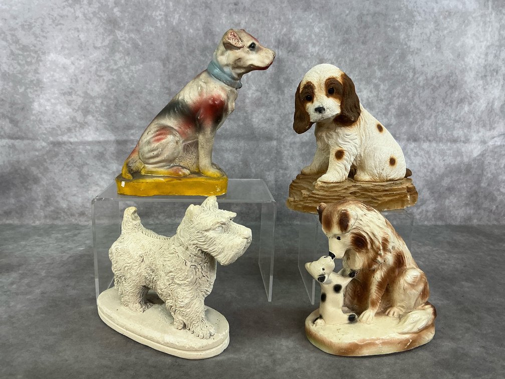 Chalkware Dogs