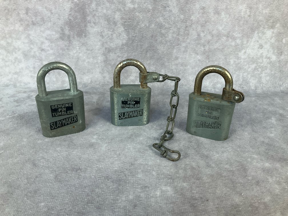 Three Railroad Padlocks