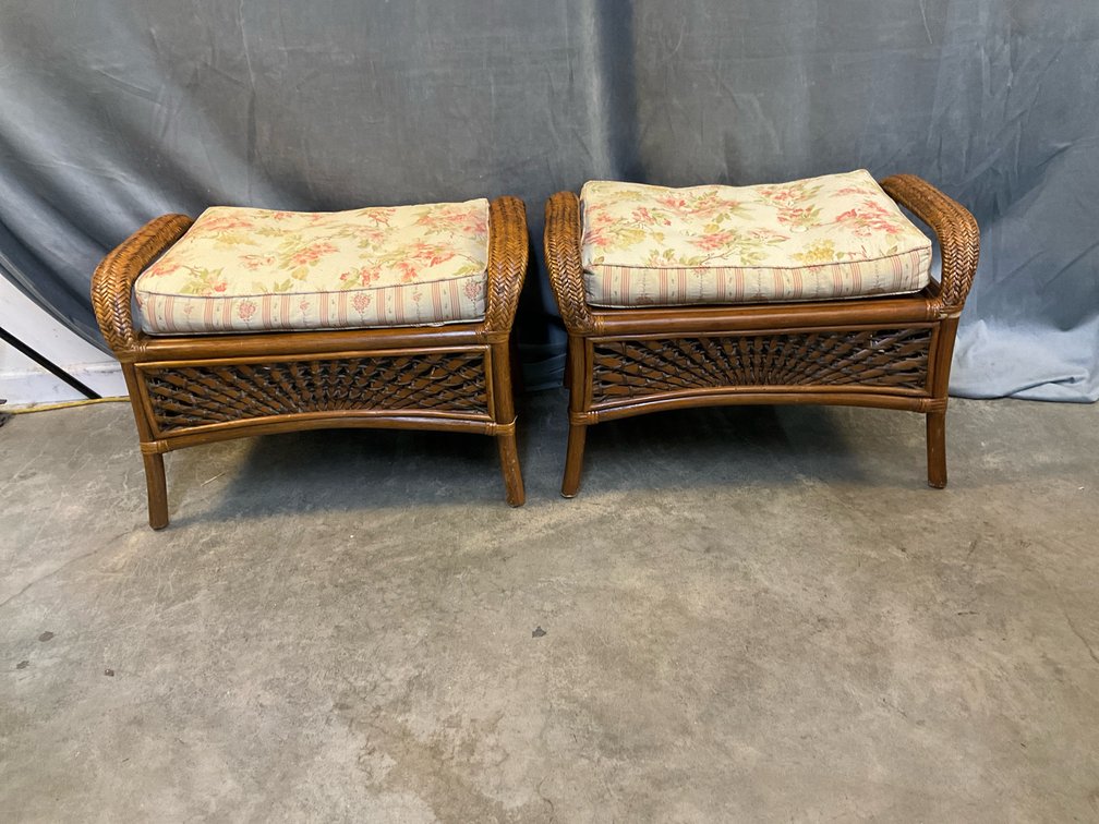 Wicker Footstools