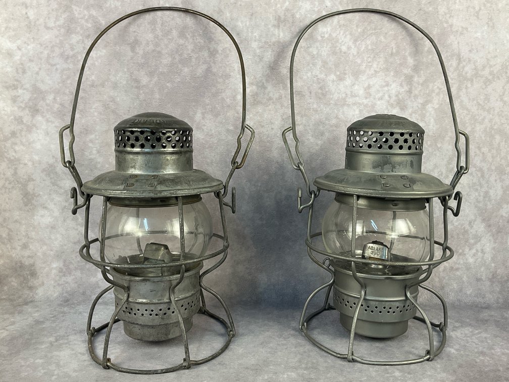 Two Railroad Lanterns N&W C&O