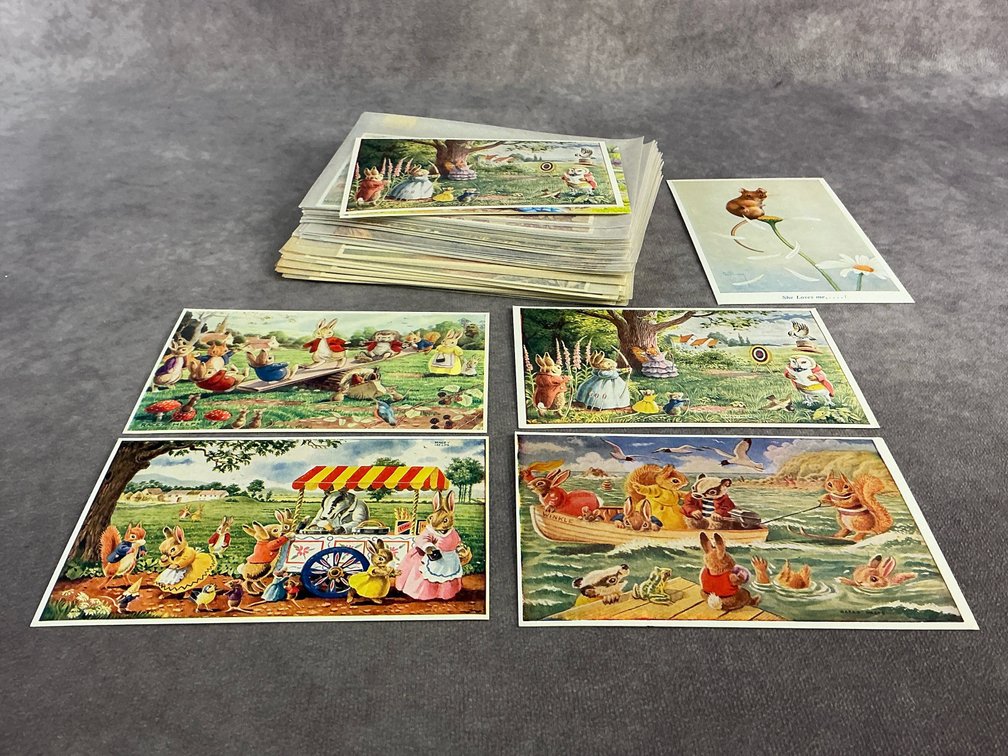 Racey Helps Postcards