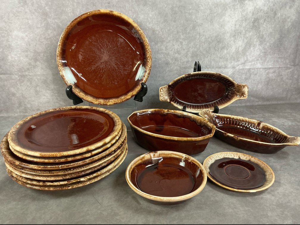 Hull Brown Drip Pottery