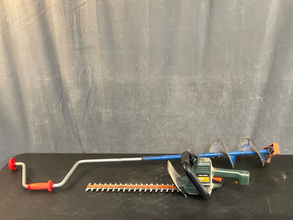 Ice Auger & Hedge Hog
