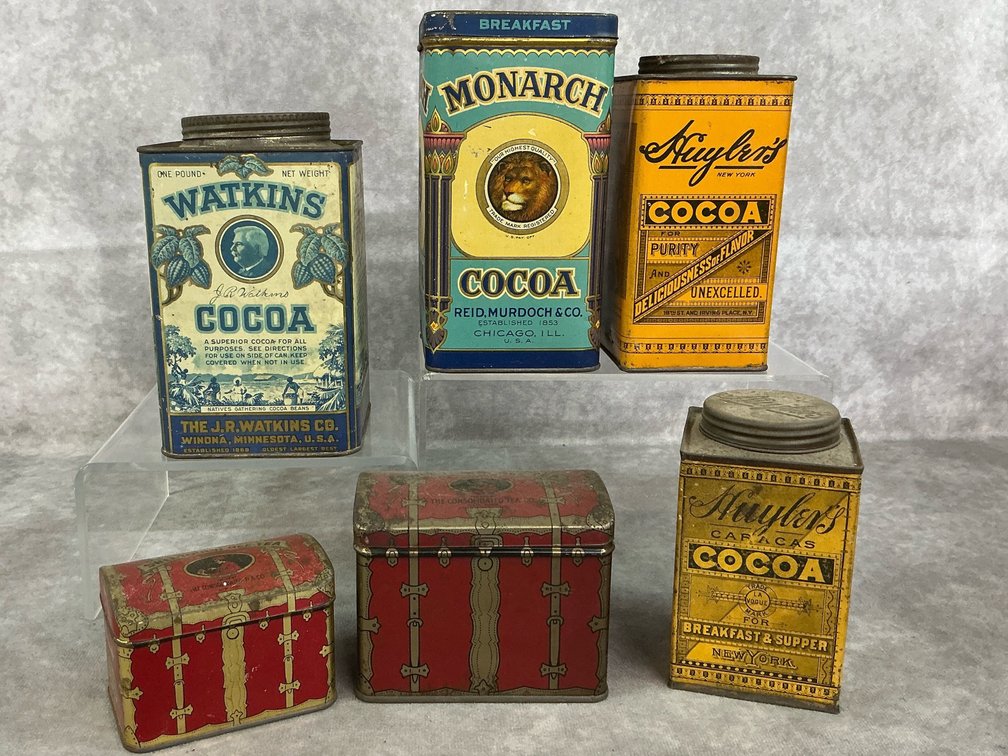 Cocoa & Tea Tins
