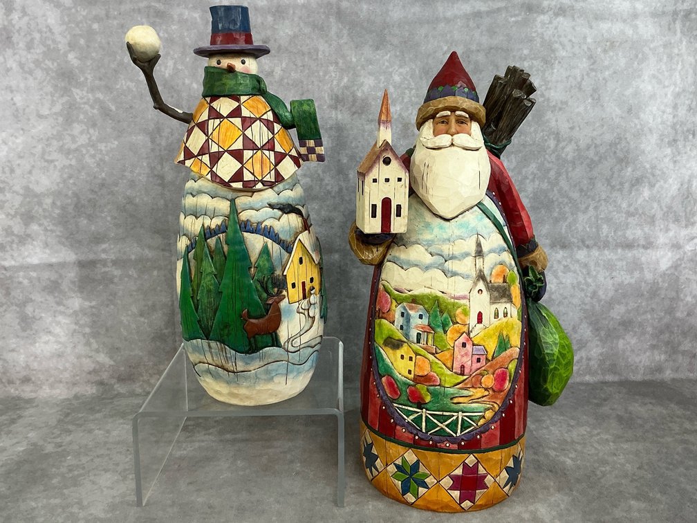 Heartwood Creek Santa & Snowman