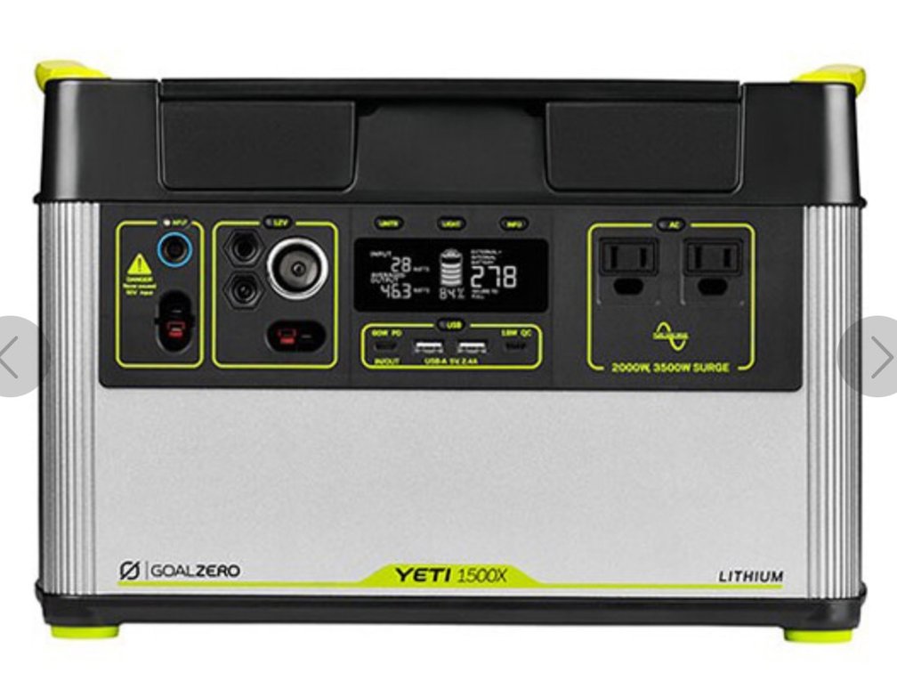 Goal Zero Yeti 1500X Portable Power Station