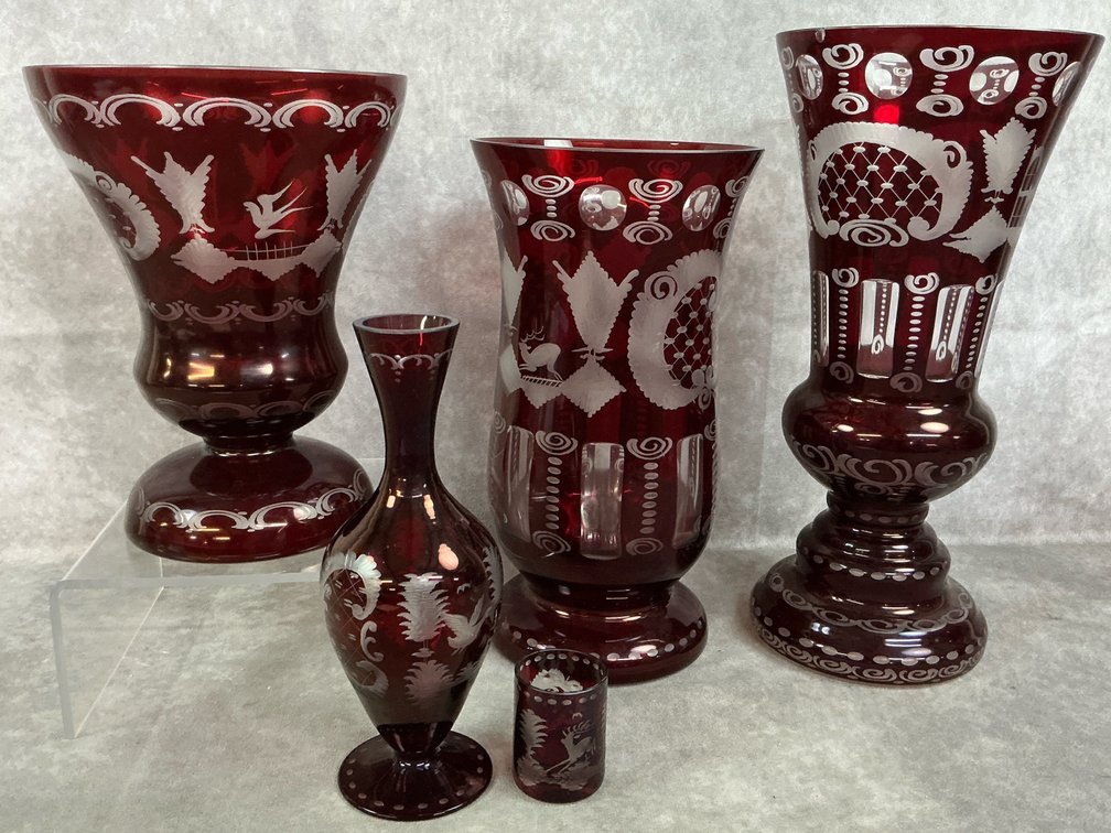 Bohemian Red Glass