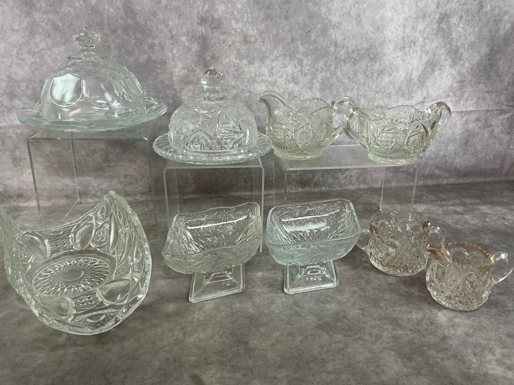 Cut Glass Serving Dishes