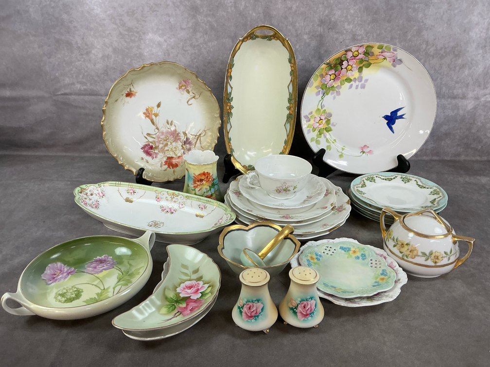Vintage Painted Dinnerware & Servers