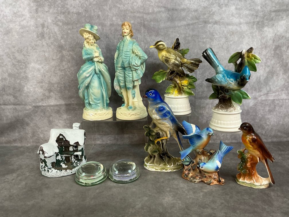 Chalkware, Ceramic, & Glass