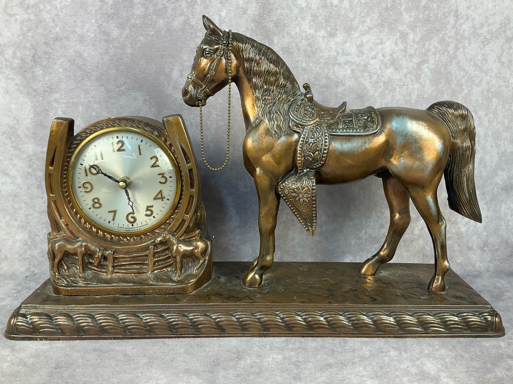 Horse Mantle Clock