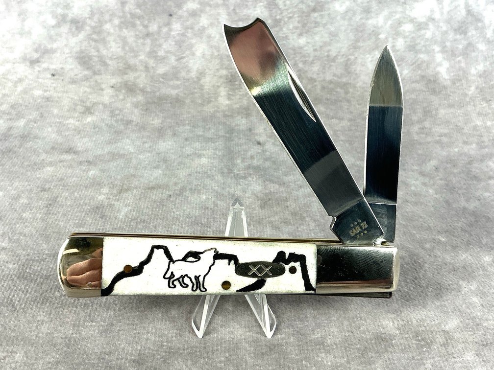 Case XX David Yellowhorse Native Reflections Smooth Razor Knife 