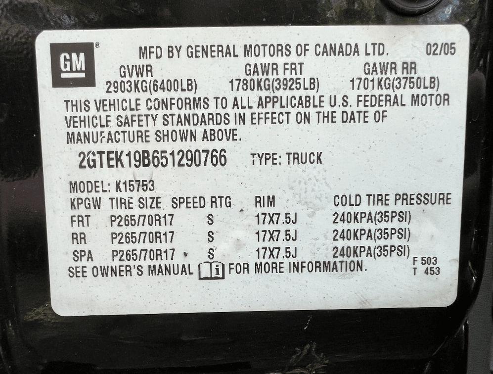 Image for 2005 GMC Sierra Pick up Truck