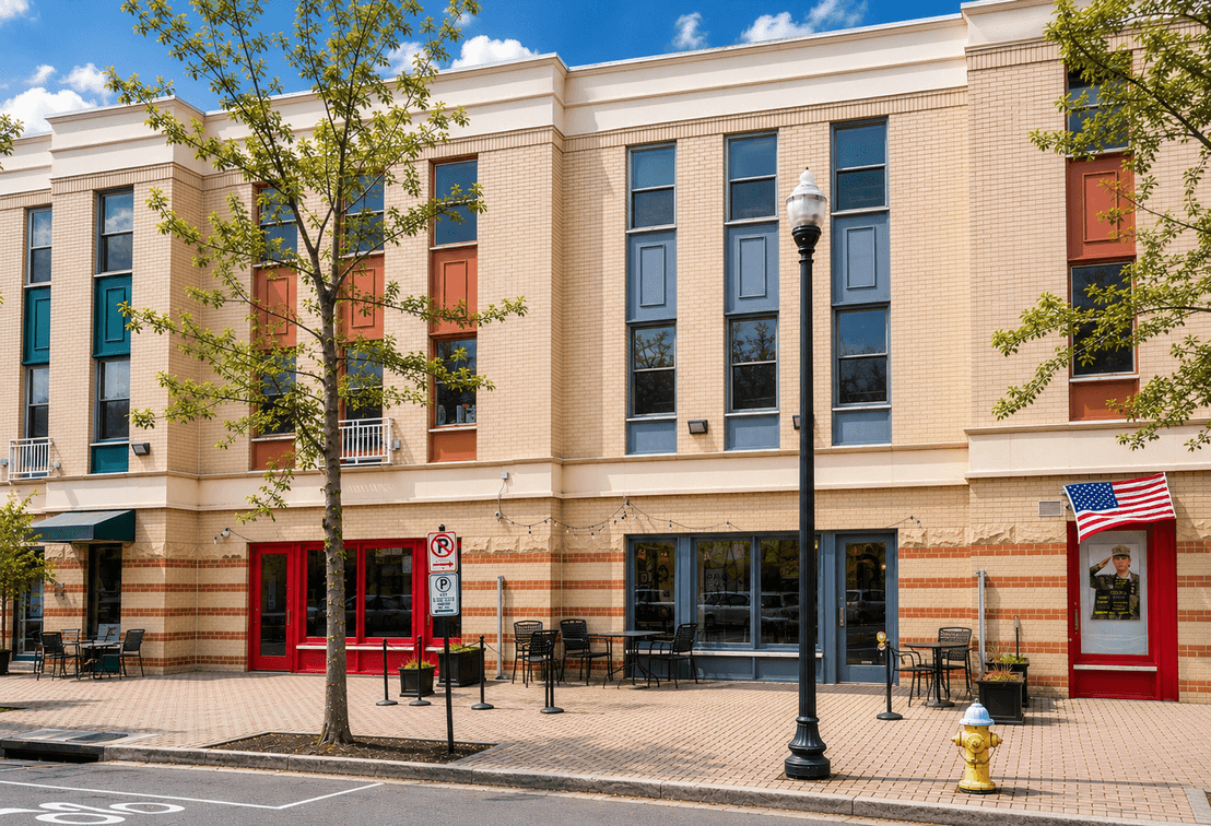 Image for Prime Retail Auction: The Bromptons at Lyon Park · Ground-Floor Condo with Two Separately Metered Suites · Arlington, VA 2220