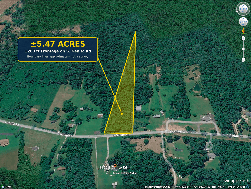 ONLINE AUCTION – 5.47± Acres | 260± Ft Road Frontage | Nottoway County, VA