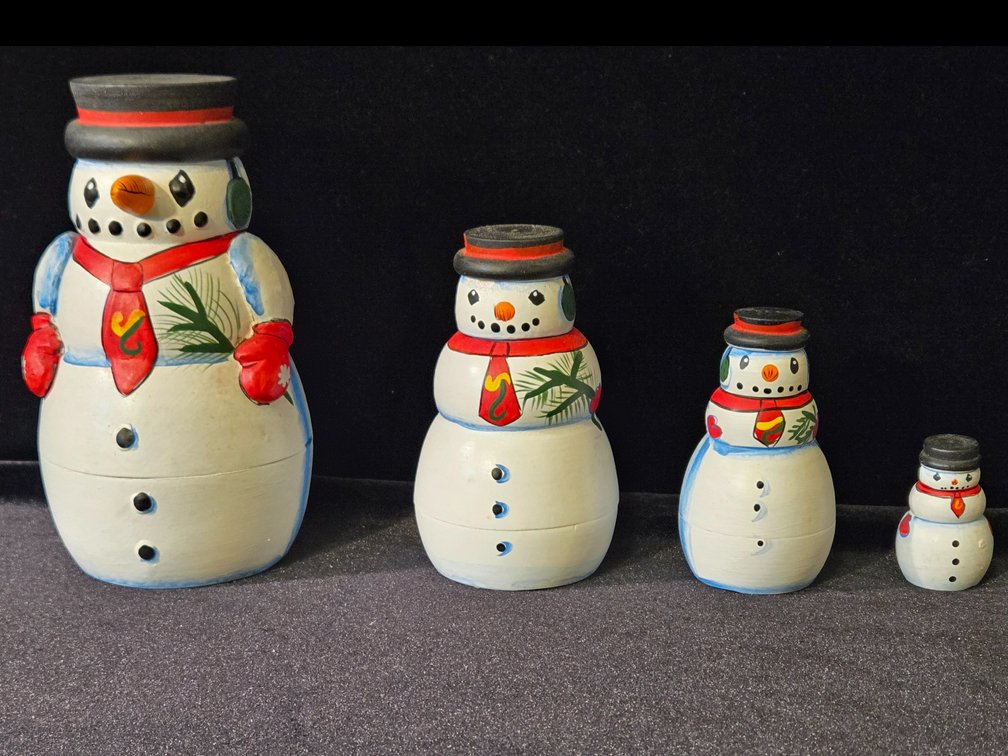 Russian Nesting Doll Snowman