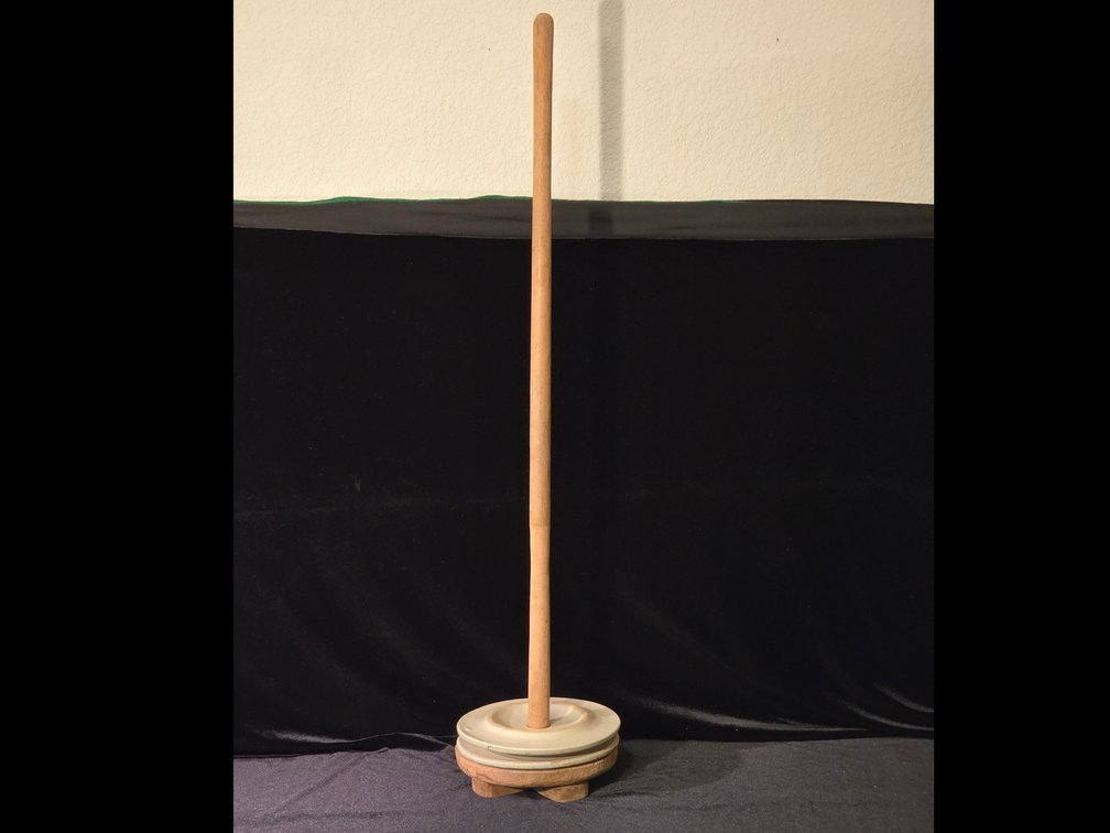 Antique 3-gallon stoneware butter churn 