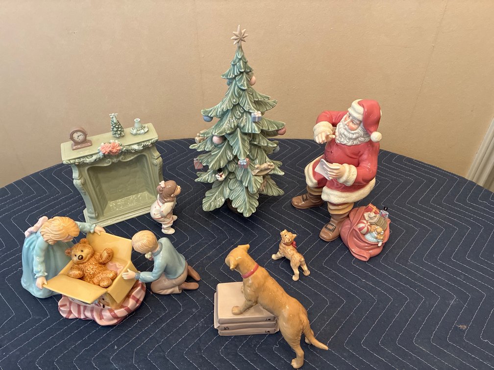 Porcelain Christmas Scene