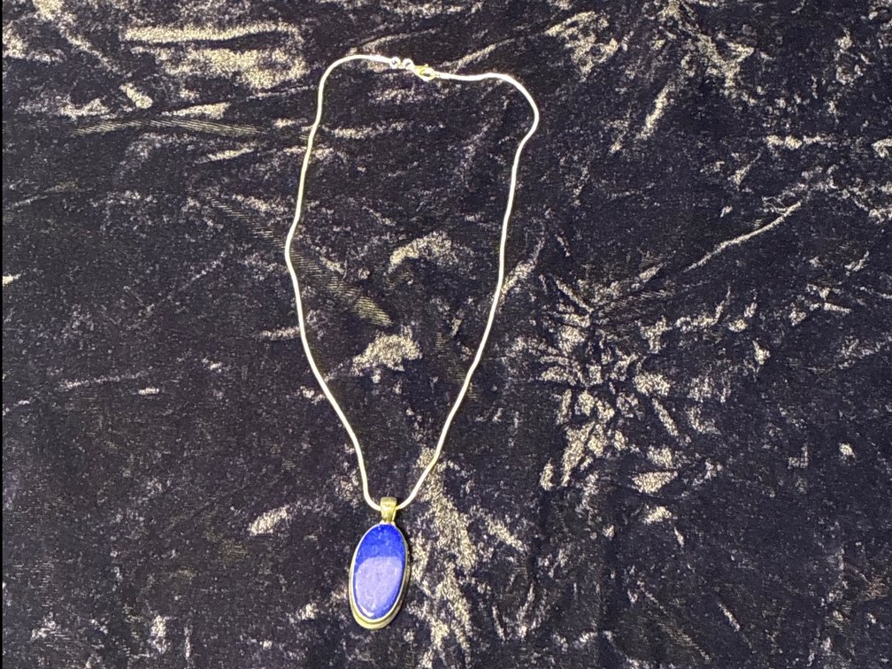 Sterling with blue stone necklace