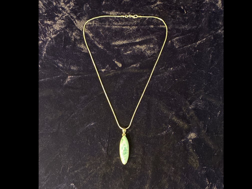 Sterling with light blue stone