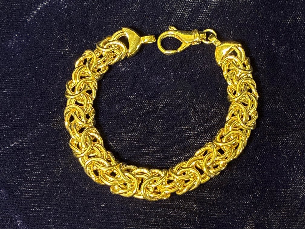 Gold plated sterling bracelet