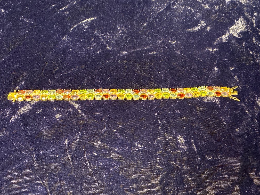 Sterling with real stones bracelet