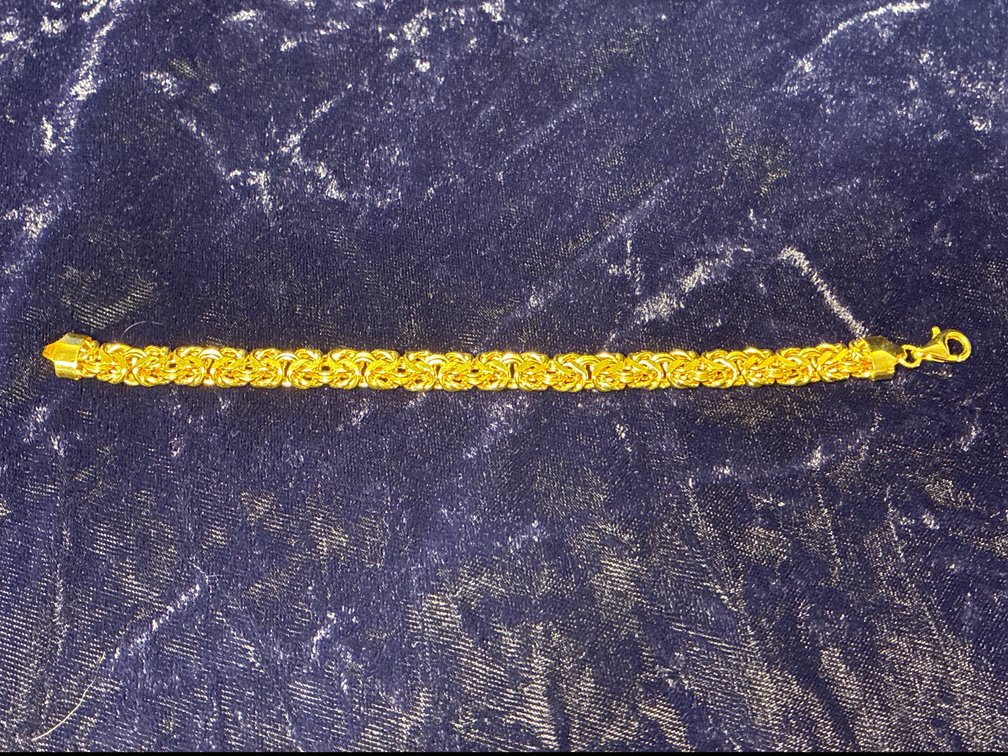Gold plated sterling bracelet