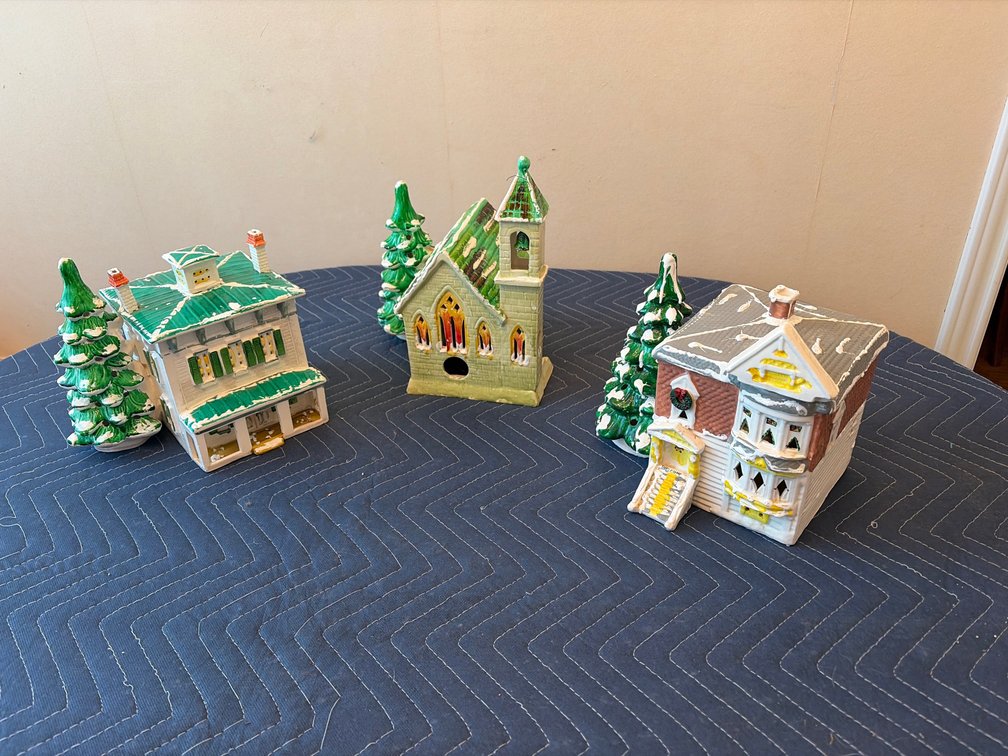 Ceramic Christmas houses