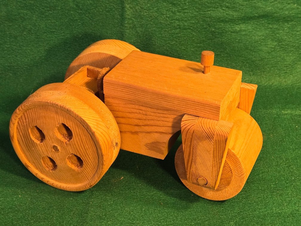 Wooden Toy Tractor