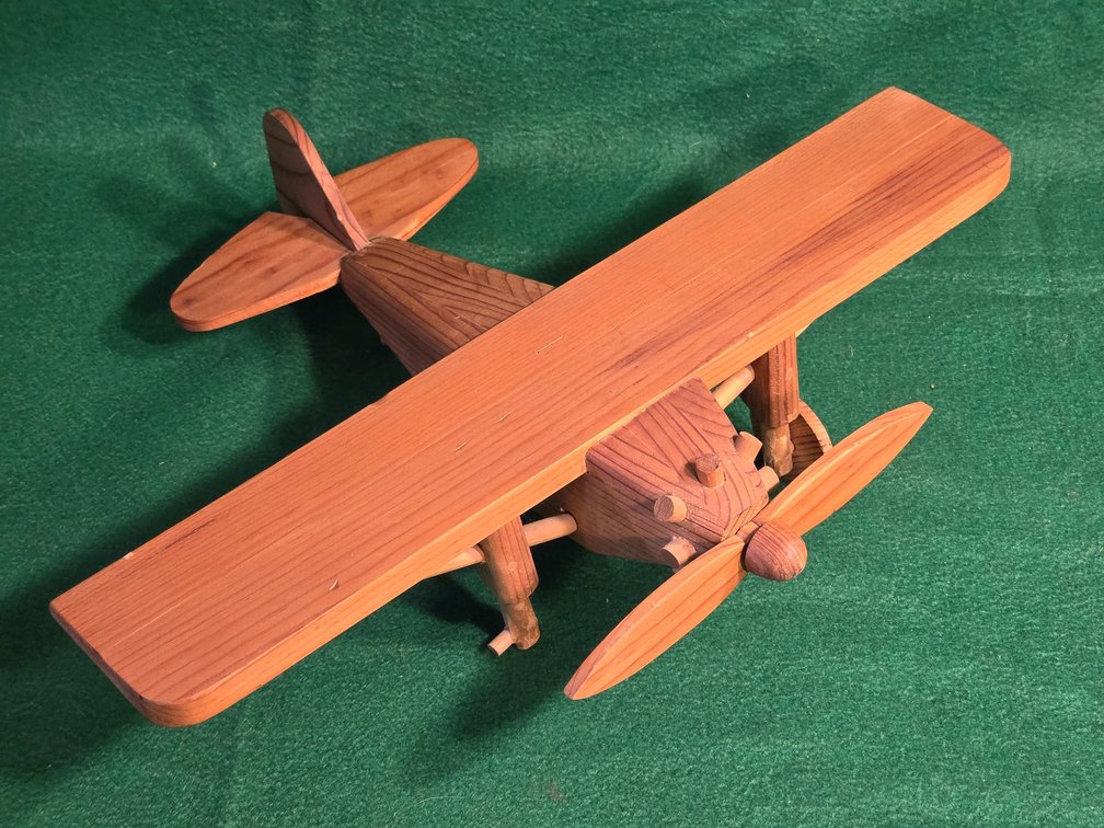 Vintage Wood Model Airplane