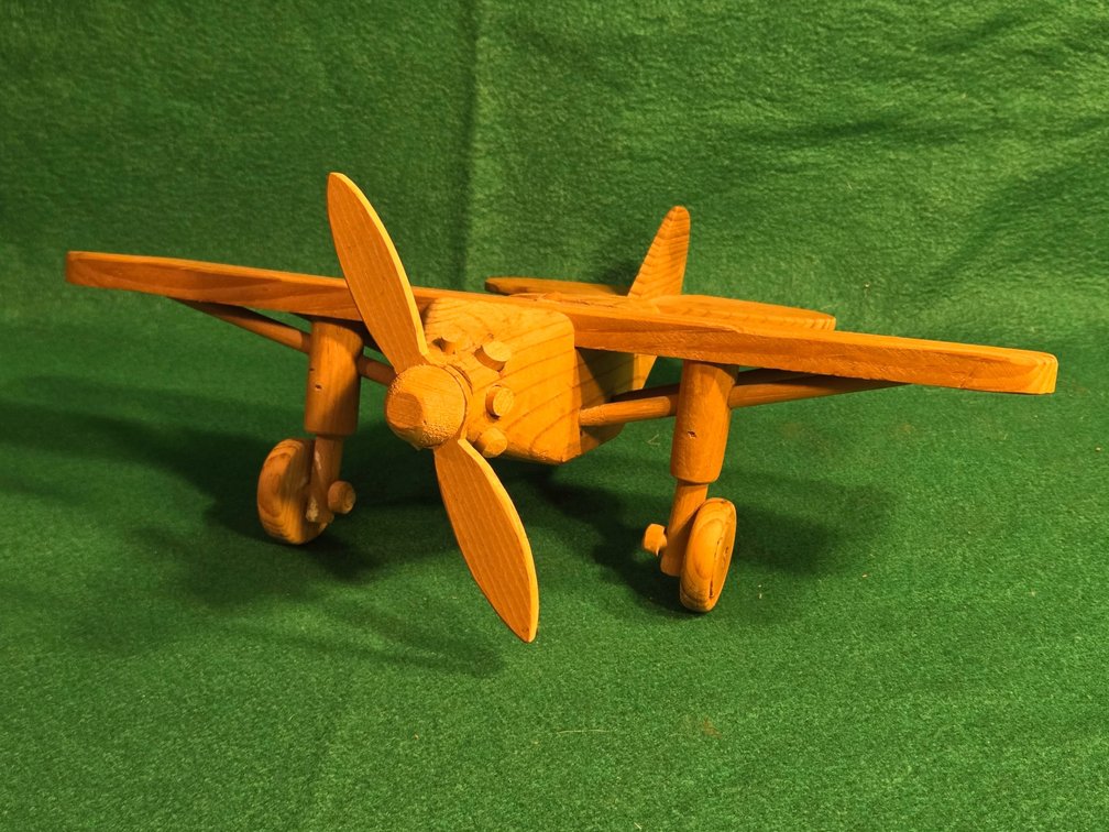 Wooden MCM Model Airplane 