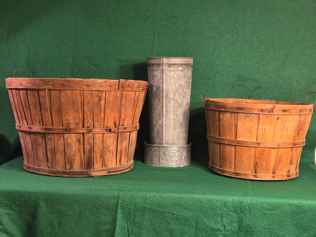Vintage Apple Picking Bushel Baskets