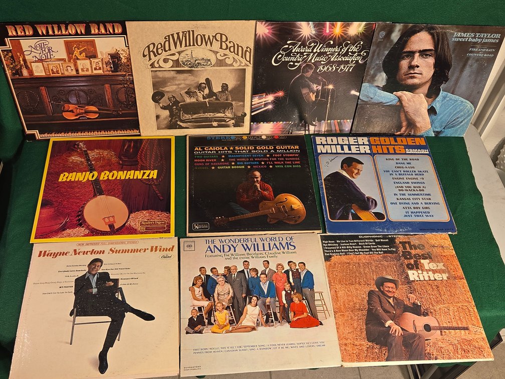 Ten 70's Country and Western LP's