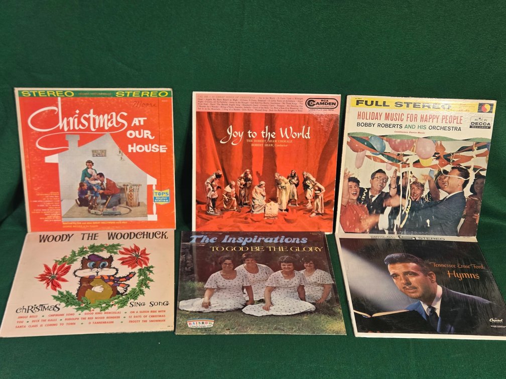 Vintage MCM Christmas and Gospel Music