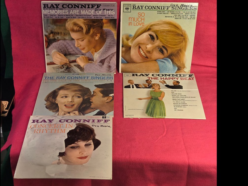 5 1960's Ray Conniff LPs 