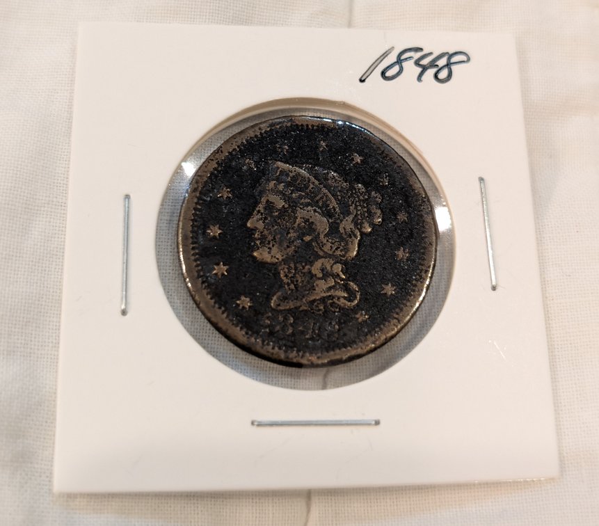 2 - 1848, 1845 Large Cents