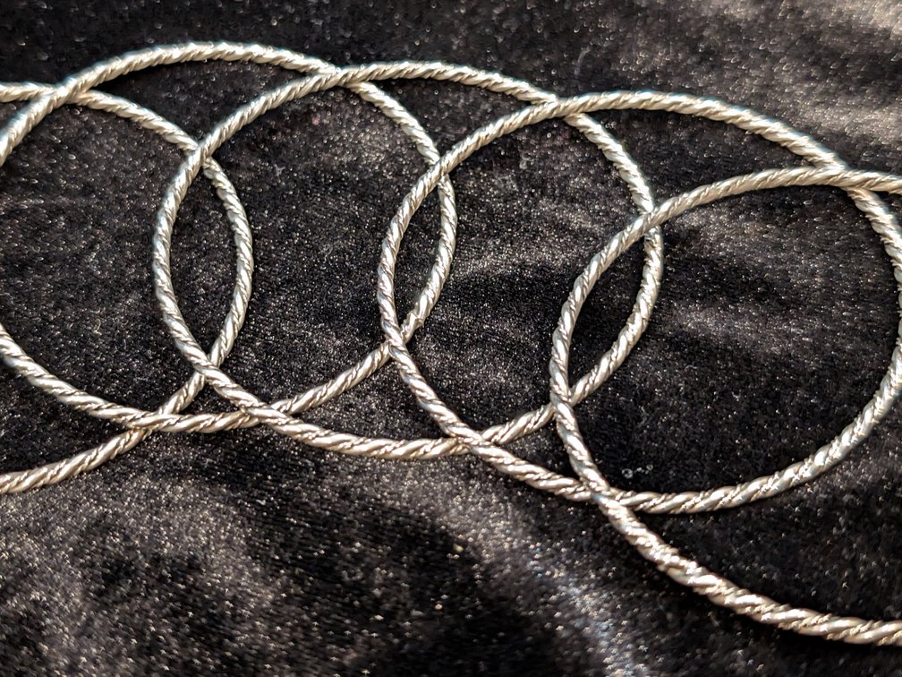 Sterling Silver Bangle Bracelet Set
