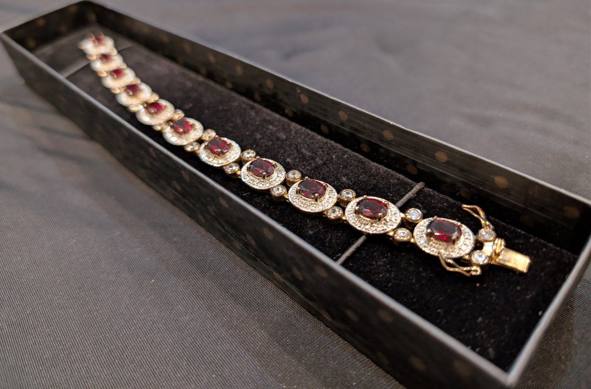 Sterling w/ Real Stones Bracelet