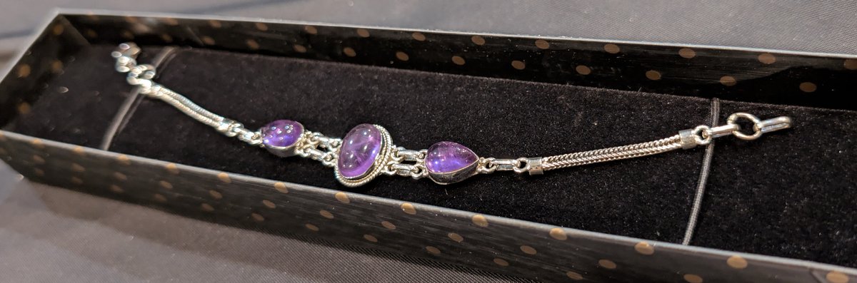 Sterling w/ Purple Stones Bracelet