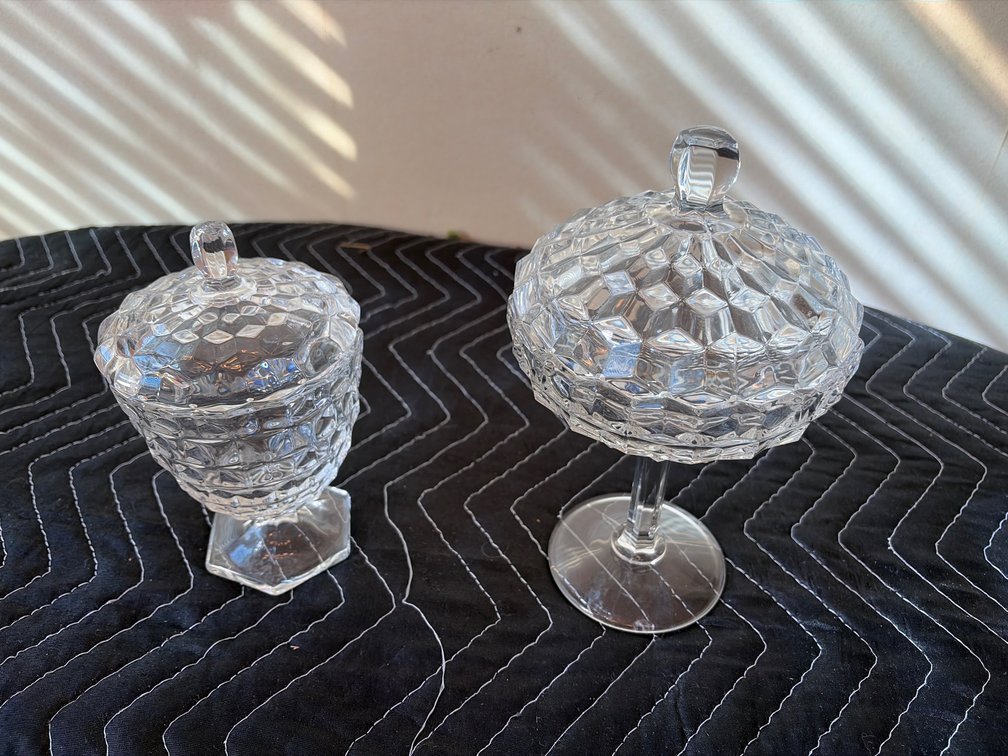 Fostoria covered dishes