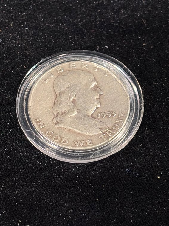 1953 Franklin silver half dollar