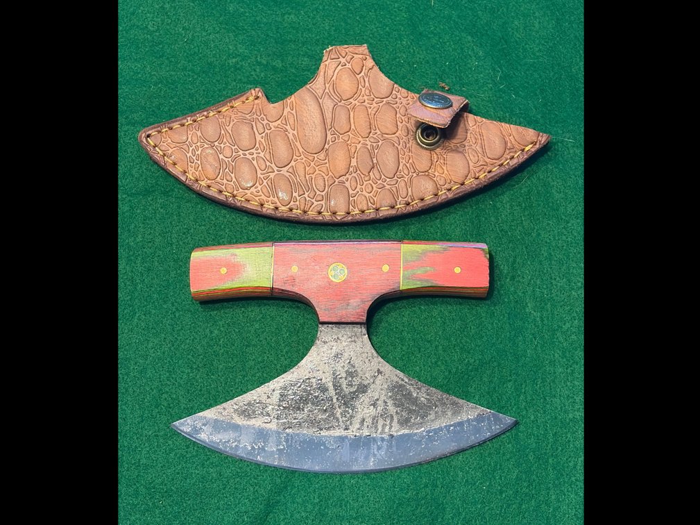 Handcrafted Ulu Knife w/ sheath