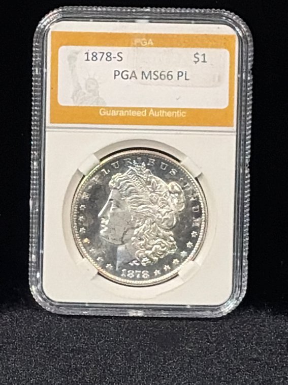 1878S Morgan Silver Dollar MS 66PL