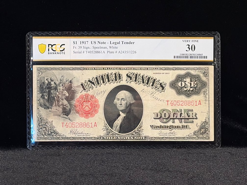 $1 1917 US Legal Tender VF 30