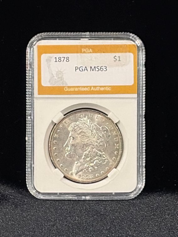 1878 Morgan silver dollar MS 63