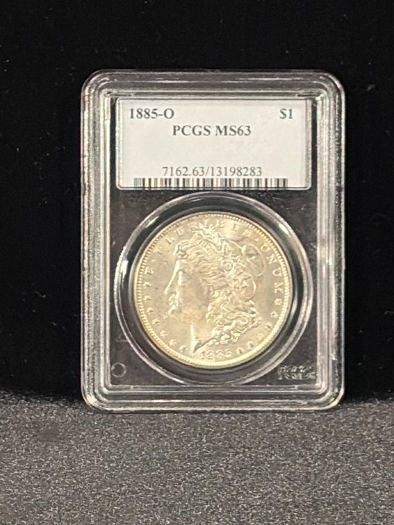 18850 Morgan silver dollar MS 63