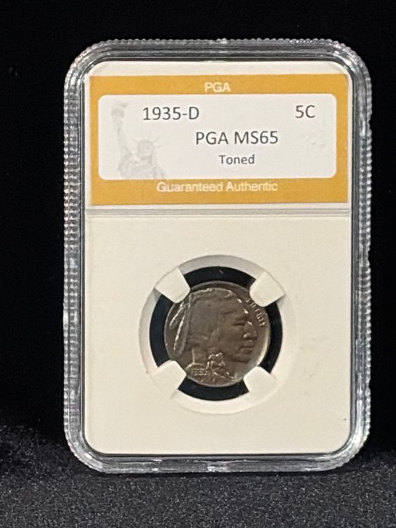 1935D Buffalo nickel MS 65